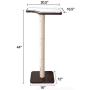 PetFusion Ultimate Cat Window Climbing Perch 45” Tall (Tree Sisal Scratching Posts, Modern Design Simply Suctions to Window. (Easy to Assemble) 1 Year Warranty for Manufacturer Defects