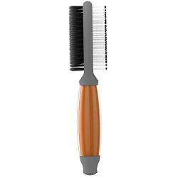 WAHL Double Sided Soft Brush with Soft Grip Gel Handle