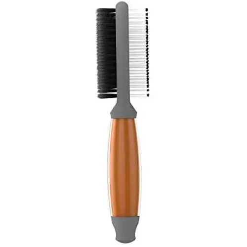 WAHL Double Sided Soft Brush with Soft Grip Gel Handle WAHL Double Sided Soft Brush with Soft Grip Gel Handle
