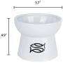 Vencer Raised Cat Food/Water Bowl (High-Capacity),VCB-002