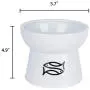 Vencer Raised Cat Food/Water Bowl (High-Capacity),VCB-002