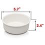SCOGKATT CS Premium Elevated Cats and Dog Feeder, Single Bowl Raised Stand with Ceramic Bowl Included. Made from Natural Rubber Wood Perfect for Small Cats and Dogs