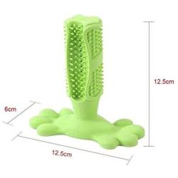 QYCL Dog Chew Toy Brush Effective Toothbrush for Dogs Pets Oral Care Dog Brushing Stick Toys for Dogs Teeth Cleaning,Green