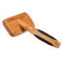 Bass Brushes Medium Slicker Style Pet Brush with Bamboo Wood Handle and Rubber Grips