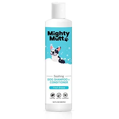 Mighty Mutt Natural & Hypoallergenic Dog Shampoo and Conditioner, Anti-itch, Soothing and Deodorizing (9oz) Mighty Mutt Natural & Hypoallergenic Dog Shampoo and Conditioner, Anti-itch, Soothing and Deodorizing (9oz)