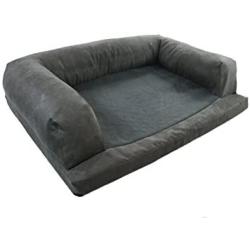 Hidden Valley Products 30 x 40 Microsuede Baxter Couch, Grey, Large