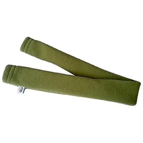 Eco-Pup Dog Harness Strap Cover - Padding to Prevent Rubbing, Made of Recycled Polyester Fleece, Medium/12 Long, Green