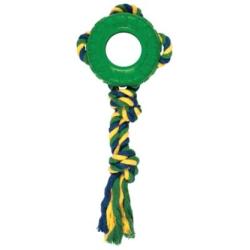 Boss Pet Chomper Tredz Tire Tug and Toss for Pets, Medium, Assorted Colors