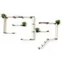 CatastrophiCreations Cat Mod Garden Complex Handcrafted Wall Mounted Cat Tree Shelves with Planter for Cat Grass, English Chestnut/Natural, One Size CatastrophiCreations Cat Mod Garden Complex Handcrafted Wall Mounted Cat Tree Shelves with Planter for Cat Grass, English Chestnut/Natural, One Size