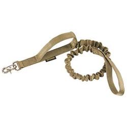 EXCELLENT ELITE SPANKER Military Bungee Dog Leash Elastic Leads Rope with 2 Padded Control Handle for Medium and Small Dogs