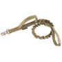 EXCELLENT ELITE SPANKER Military Bungee Dog Leash Elastic Leads Rope with 2 Padded Control Handle for Medium and Small Dogs