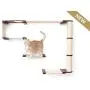 CatastrophiCreations Cat Mod Climb Track Handcrafted Wall Mounted Cat Tree Shelves, English Chestnut/Black, One Size CatastrophiCreations Cat Mod Climb Track Handcrafted Wall Mounted Cat Tree Shelves, English Chestnut/Black, One Size