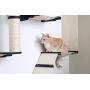 CatastrophiCreations Cat Mod Garden Complex Handcrafted Wall Mounted Cat Tree Shelves with Planter for Cat Grass, English Chestnut/Natural, One Size