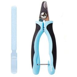 Dudi Dog Nail Clippers for Small Medium Breeds with Nail File - Razor Sharp Stainless Steel Blades - Non Slip Handles - Suited for Small and Medium Animals and Pets