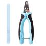 Dudi Dog Nail Clippers for Small Medium Breeds with Nail File - Razor Sharp Stainless Steel Blades - Non Slip Handles - Suited for Small and Medium Animals and Pets