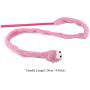 Pssopp Cat Teaser Toy, 3 Color Cartoon Snake Shape Cat Teaser Wand Toy Interactive Reusable Plush Catnip Cat Toys Funny Cat Kitten Pet Playing Toy