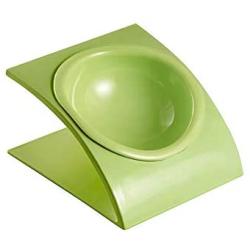 LIONWEI LIONWELI Melamine Tilted Elevated Cat Dog Bowl Raised Cat Food Water Bowl Dish Stress Free, Backflow Prevention, Made to FDA/EC&ECC European Standard
