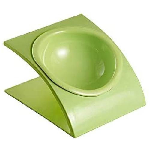 LIONWEI LIONWELI Melamine Tilted Elevated Cat Dog Bowl Raised Cat Food Water Bowl Dish Stress Free, Backflow Prevention, Made to FDA/EC&ECC European Standard