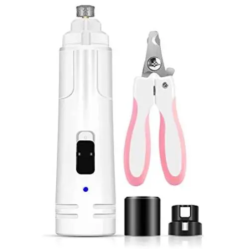 Foviza Dog Nail Grinder for Small Large Dogs Electric Dog Nail Trimmer Clippers Low Noise Paws Grooming Kit Pet Nail Clipper for Small Animals Claw Trimmer with Light Foviza Dog Nail Grinder for Small Large Dogs Electric Dog Nail Trimmer Clippers Low Noise Paws Grooming Kit Pet Nail Clipper for Small Animals Claw Trimmer with Light