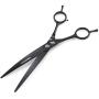 7.0 inch Left Handed Dog Hair Cutting Scissors Curved and Thinning Shears Kit Pet Grooming Supplies with Bag by Freelander