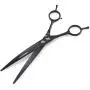 7.0 inch Left Handed Dog Hair Cutting Scissors Curved and Thinning Shears Kit Pet Grooming Supplies with Bag by Freelander 7.0 inch Left Handed Dog Hair Cutting Scissors Curved and Thinning Shears Kit Pet Grooming Supplies with Bag by Freelander