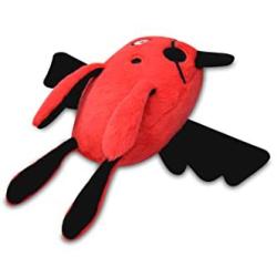 P.L.A.Y. - Monster Toy Collection T-Pee Monster with Squeaker Pet Toy - Red