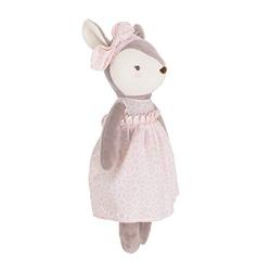 NoJo Countryside Floral - Grey, Ivory & Pink Plush Deer Toy, Grey, Pink, White (4921008)