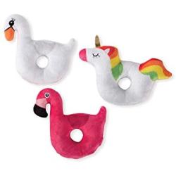 Fringe Studio Squeaker Pet Toy Set, Set of 3, Floaties (289444), Multi-Colored