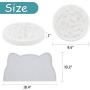 WANTRYAPET Dog Feeder Slow Bowl + Non-Slip Dog Bowl Mats, Ceramic Fun Slow Feed Interactive Bloat Stop Dog Bowl, Eco-Friendly Durable Preventing Choking Healthy Design Bowl