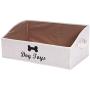 Geyecete Large Dog Toys Storage Bins - Foldable Fabric Trapezoid Organizer Boxes with Handle, Collapsible Basket for Dog Toys
