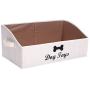 Brabtod Linen-Cotton Blend Dog Toy Basket and Dog Toy Box, Dog Toy Basket Storage - Perfect for organizing pet Toys, Blankets, leashes, Rope Toys, Clothing