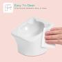 ComSaf Raised Cat Food Bowl, Elevated Slanted Kitten Pet Food Bowl, Inclined Cat Food Dish, Ceramic Cat Pet Food Water Feeder
