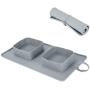 WANTRYAPET Collapsible Dog Bowl, Travel Dog Bowl with Carry Case, Folding Double Expandable, Portable Pet Bowl and Mat, for Cat or Dog, Perfect for Home, Travel, Walks and Camping