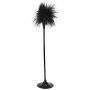 ocijf179 Cat Toy Pet Cat Kitten Feather Suction Cup Bell Teaser Interactive Wand Chew Play Toy - Black