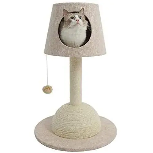 ZEZE Beacon CAT House&Scratching Post(Scratcher/Cat Perch/Cat Tower/Cat Tree/Play House) Gifts for Your Loving Pets/Halloween/Thanksgiving/Christmas ZEZE Beacon CAT House&Scratching Post(Scratcher/Cat Perch/Cat Tower/Cat Tree/Play House) Gifts for Your Loving Pets/Halloween/Thanksgiving/Christmas