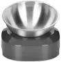 EZMioo Elevated Cat Bowls with 1 Stainless Steel Bowls, 15° Tilted Raised Cat Food and Water Bowls, Stress Free Food Grade Material, Nonslip No Spill Pet Feeding Bowls for Cat and Small Dogs EZMioo Elevated Cat Bowls with 1 Stainless Steel Bowls, 15° Tilted Raised Cat Food and Water Bowls, Stress Free Food Grade Material, Nonslip No Spill Pet Feeding Bowls for Cat and Small Dogs