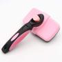 US-DXB Easy Cleaning Slicker Brush Pet Clean Grooming Tool Loose Hair for Dog and Cat(Pink)