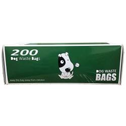 The Original Poop Bags Commercial Bulk Roll - 10 Rolls, 200 Bags Per Roll, 2000 Count - Large Pet Waste Bags - Black