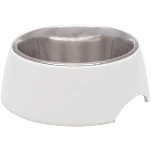 Loving Pets Retro Bowl for Dogs, Ice White, Large (7141) Loving Pets Retro Bowl for Dogs, Ice White, Large (7141)