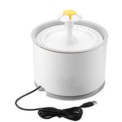 JingYi Pet Water Dispenser,2.4L LED Automatic Power-Off Waterfall Pet Water Dispenser Drinking Fountain Filter Pet Drinking Fountain Pet Drinking Fountain