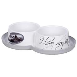 I LOVE MY CAT 005071 Riga Feeding Bowl Against Ants 2 x 350 ml