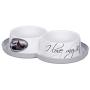 I LOVE MY CAT 005071 Riga Feeding Bowl Against Ants 2 x 350 ml