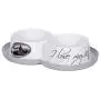 I LOVE MY CAT 005071 Riga Feeding Bowl Against Ants 2 x 350 ml I LOVE MY CAT 005071 Riga Feeding Bowl Against Ants 2 x 350 ml