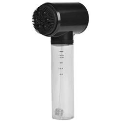 meinno 2 in 1 Dog Brush Bath Massage Brush,Shampoo Dispenser for Pet Grooming, Pet Grooming Tool with Soft Silicone Bristles to Give Gentle Massage for Dogs and Cats