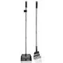 EXPAWLORER Pet Poop Tray and Rake - 37.4'' Pet Waste Removal Long Handle Bin with Rake for Dog