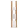 LOVEPET Luxury Cat House Bookshelf Rack Large Cat Tower，Cat Furniture,Cat Jumping Platform,White (15'' X 30'' X 58.3'')
