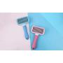 ikjuh Self Cleaning Slicker Brush Shedding and Grooming for Short to Long Haired Cats Dogs Pets Massage Brush Automatic Elimination Soft and Comfortable No Harmful to Skin