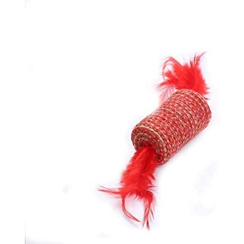 Hengzhi Cat Scratch Feather Toy Kitten Candy Shape Sisal Rolling Play Toys Pet Supplies