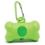EcoJeannie Dog Poop Bag Dispenser with Stainless Steel Carabiner Clip- Dog Waste Poopbags Holder, Dispensers for Dog Waste Bags, Pet Waste Poopbags : Fits Most Pet Bags