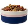 Now House for Pets by Jonathan Adler: Now House Blue Miami Duo Dog Bowl, Small | Dishwasher Safe, Easy to Clean Dog Bowl with Anti-Skid Lid | Dual Functionality Bowl for Dogs for Storage or Travel